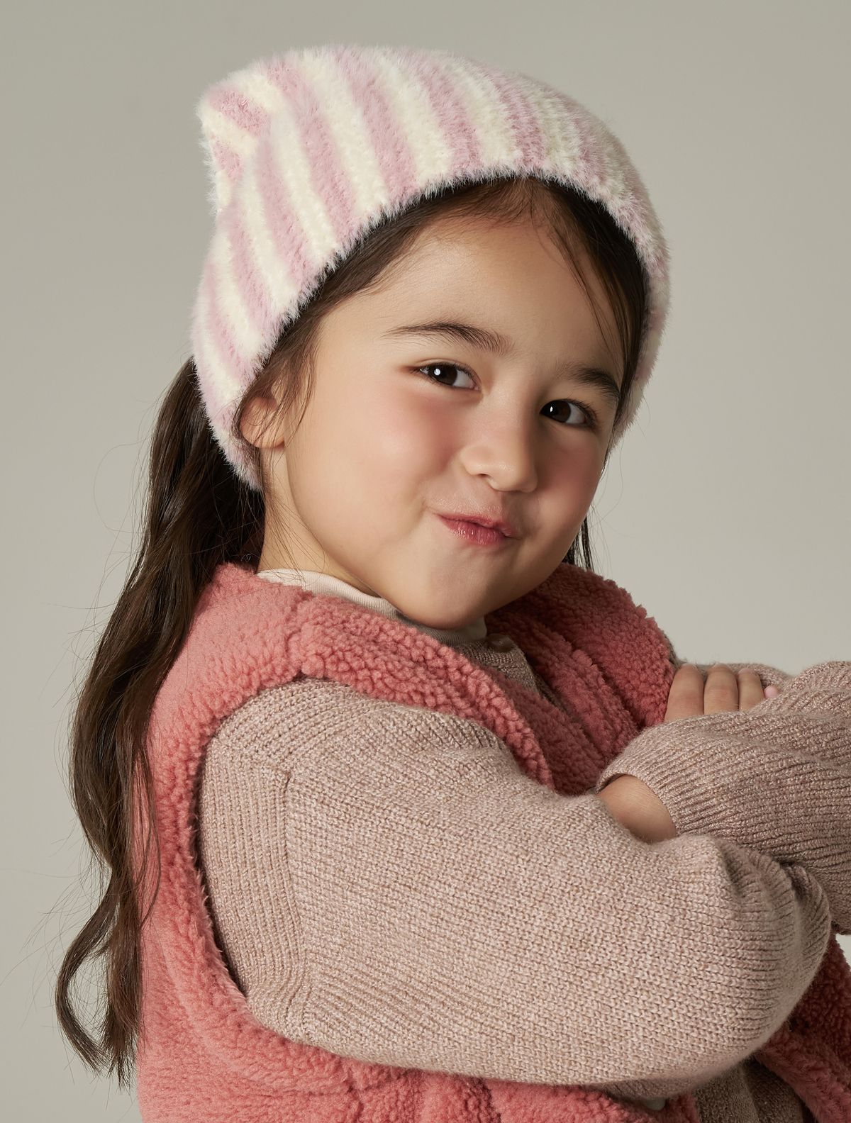 화이트샌즈(WHITE SANDS) 헤어리 스트라이프 커치프 키즈 나르니 (3 colors)