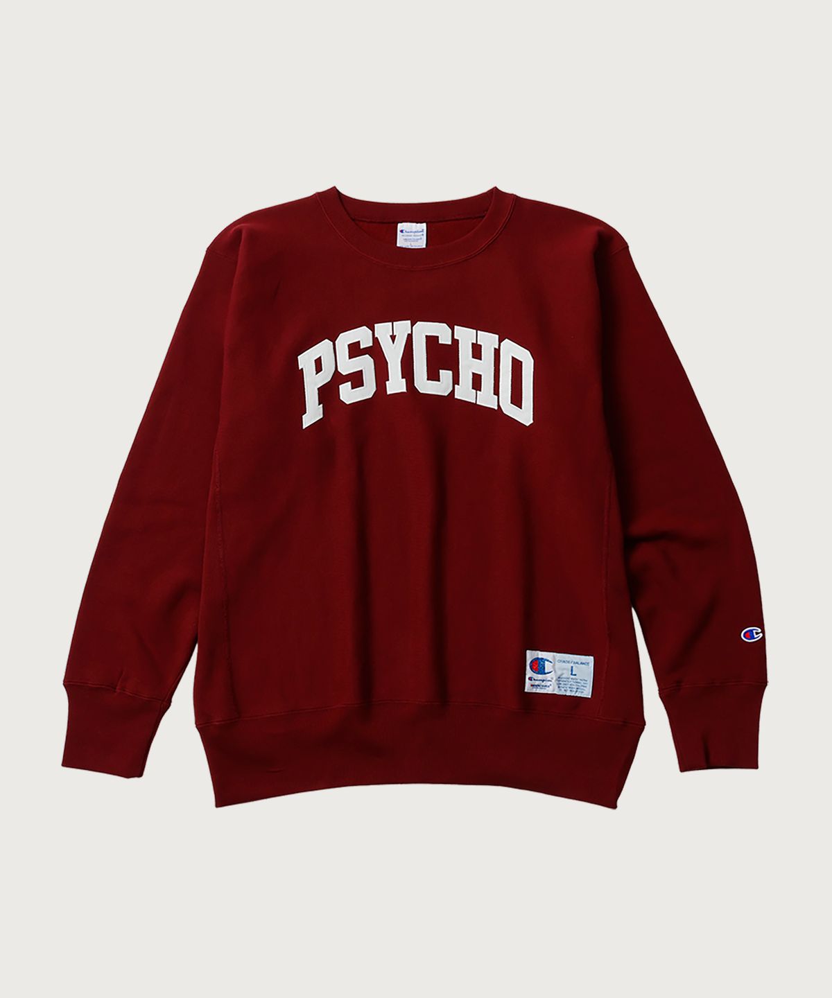 챔피온(CHAMPION) 챔피온 X 언더커버 리버스위브 PSYCHO 스웨트셔츠 Wine