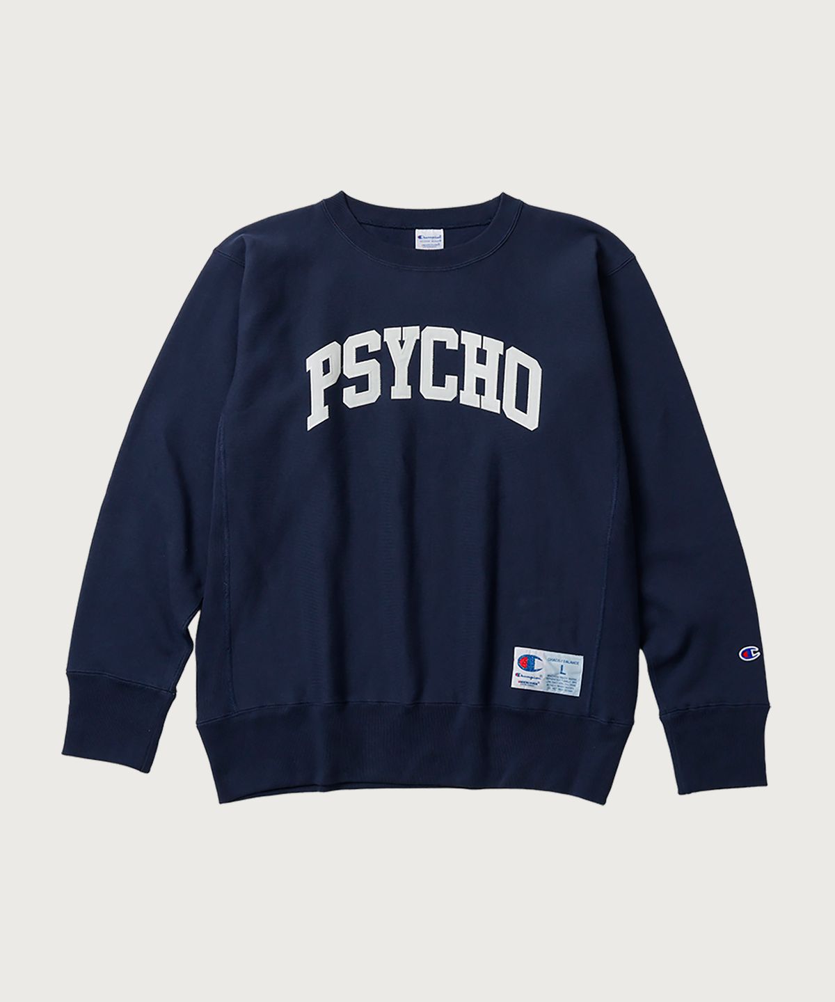 챔피온(CHAMPION) 챔피온 X 언더커버 리버스위브 PSYCHO 스웨트셔츠 Dark Navy