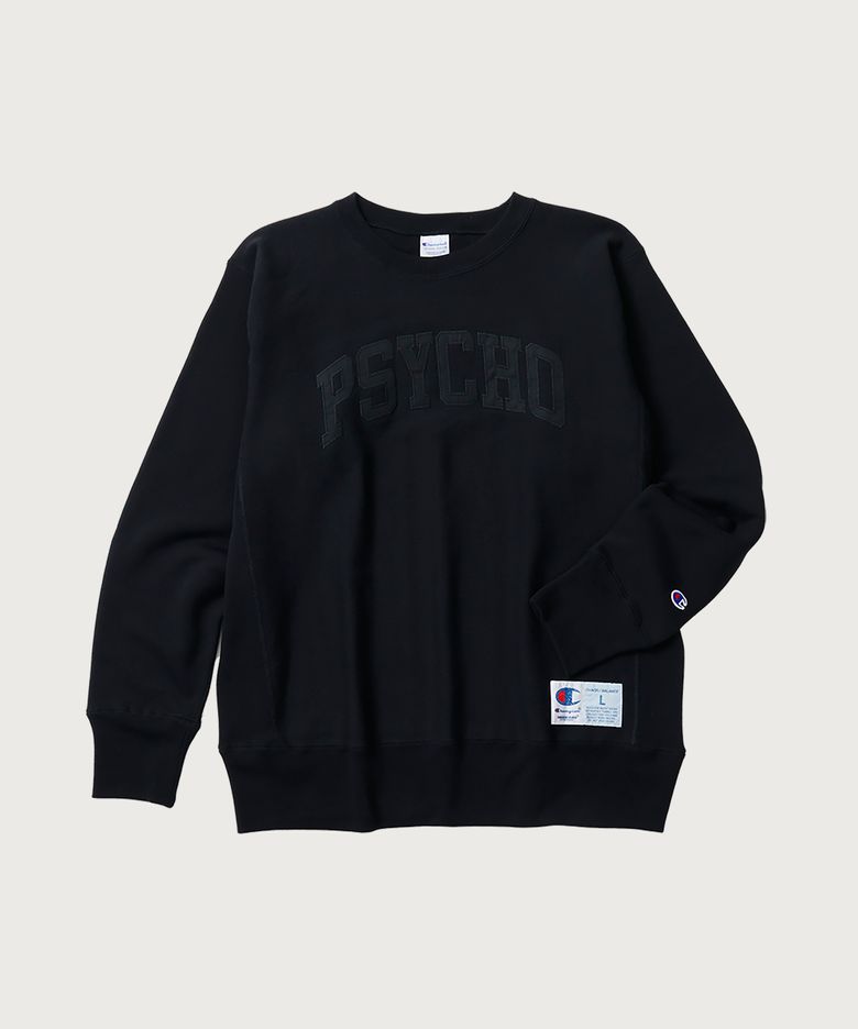 챔피온 X 언더커버 리버스위브 PSYCHO 스웨트셔츠 Black
