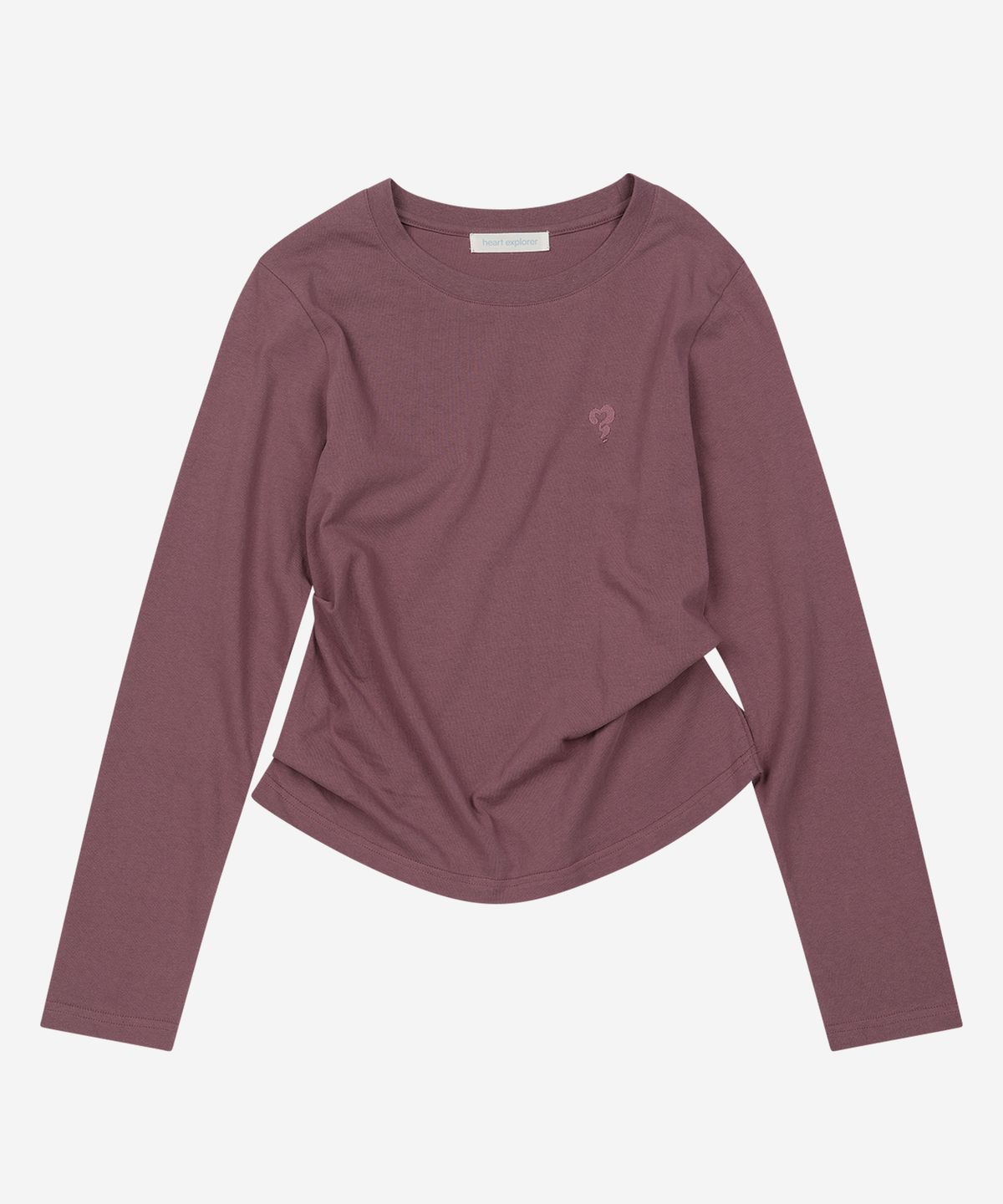 하트익스플로러(HEARTEXPLORER) Flowline pintuck long sleeves (purple)
