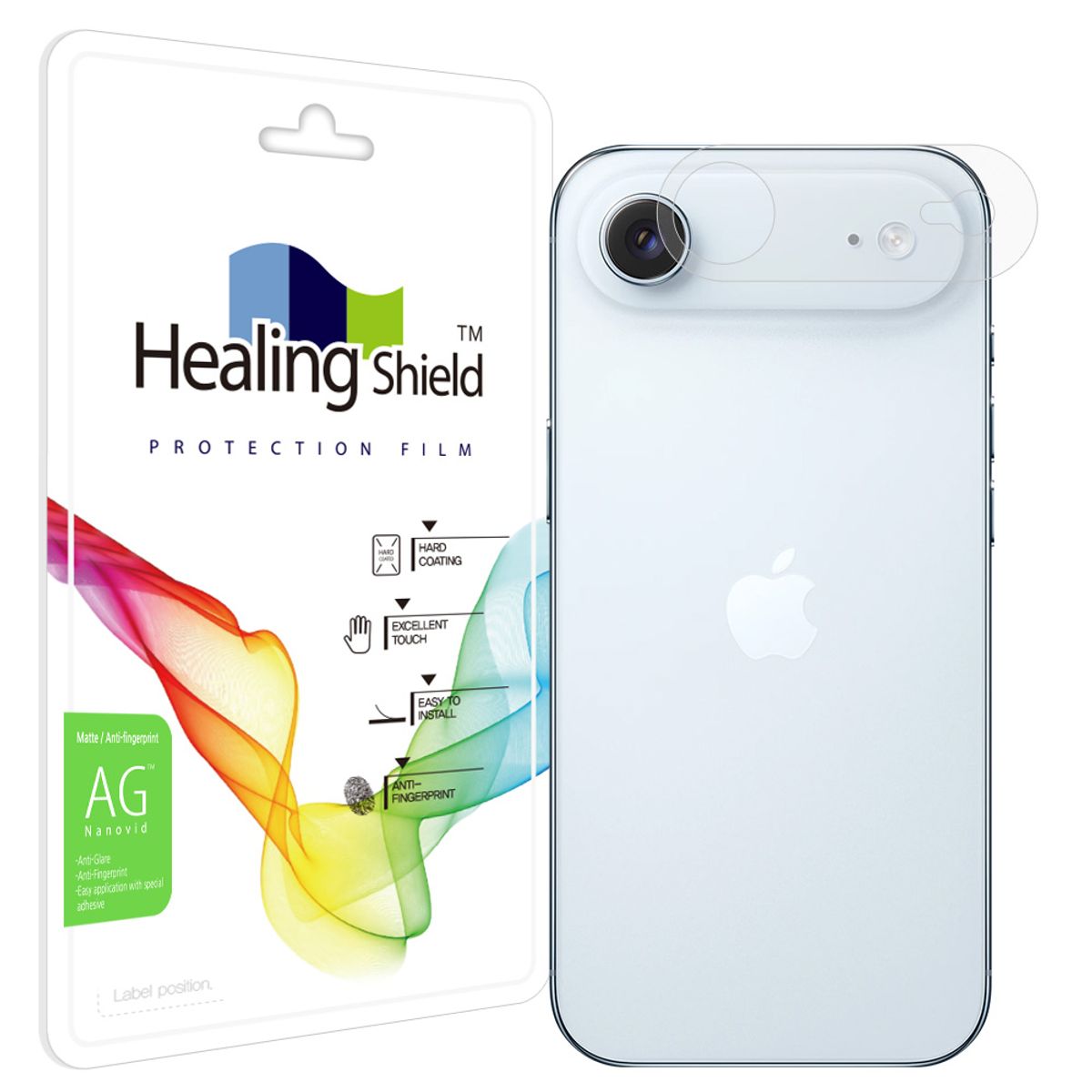 힐링쉴드(HEALINGSHIELD) 아이폰17 에어 카메라 테두리 저반사 보호필름 2매