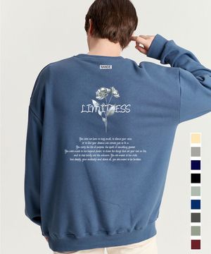 LIMITLESS 오버핏 그래픽 맨투맨 쭈리합포  9color