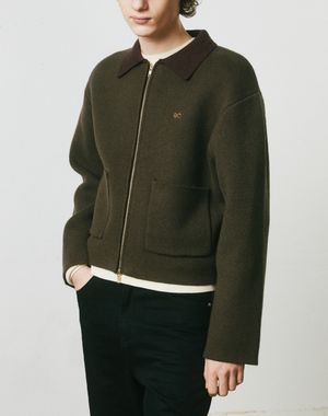 브루트 니트 워크 자켓 [올리브 카키]