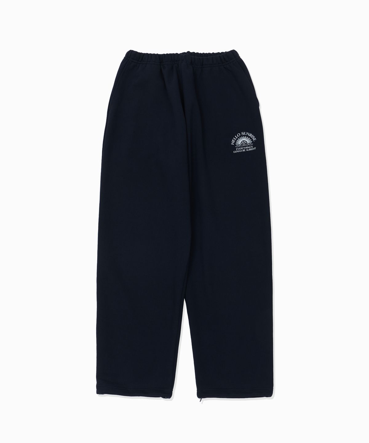 헬로 선라이즈(HELLO SUNRISE) HS Logo Wide Sweatpants_Navy