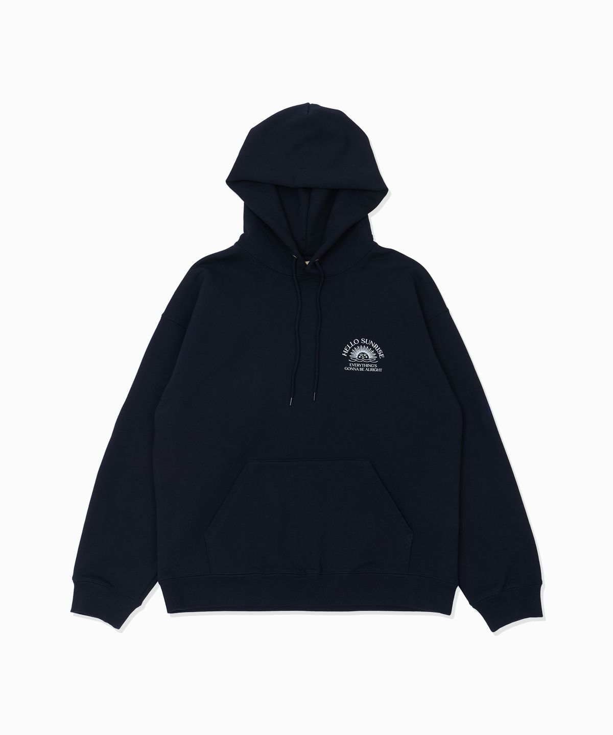헬로 선라이즈(HELLO SUNRISE) HS Logo Hoodie_Navy