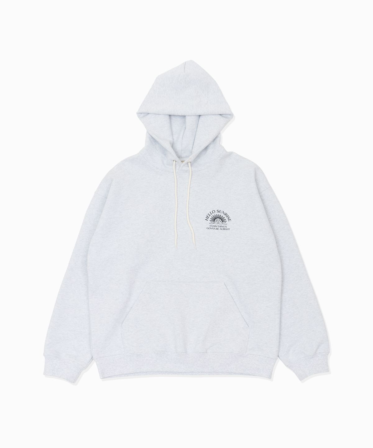 헬로 선라이즈(HELLO SUNRISE) HS Logo Hoodie_L.Gray