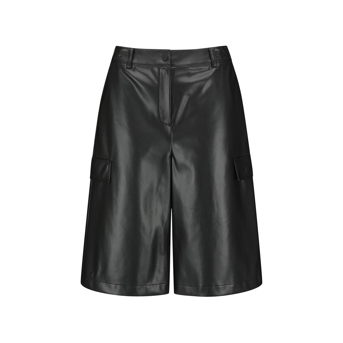 어뉴골프(ANEW GOLF) WOMEN FA FAUX LEATHER BERMUDA PANTS_BK