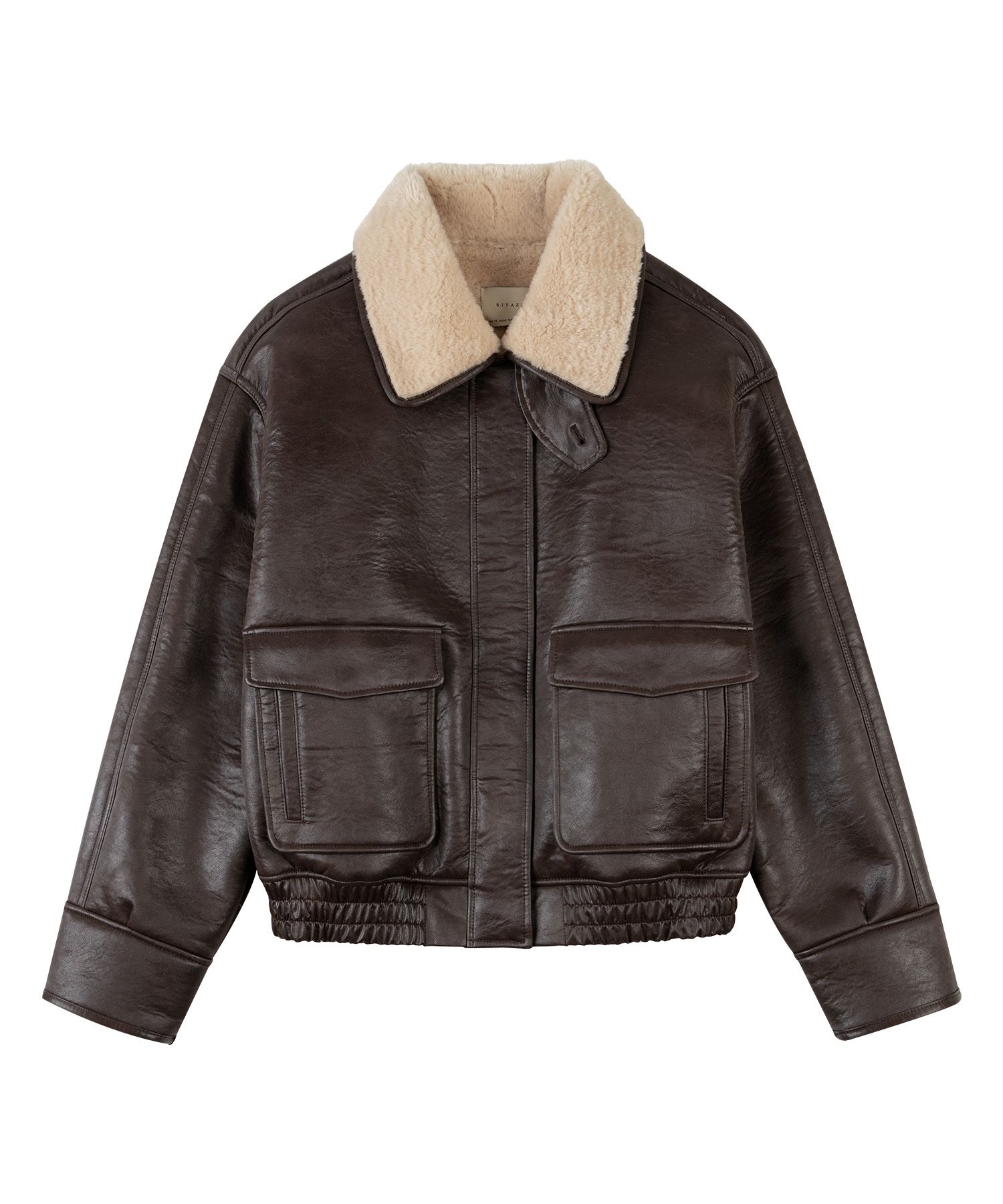 MUSINSA公式 | SIYAZU SIOT4173 フェイクムートンボンバージャケット_Brown