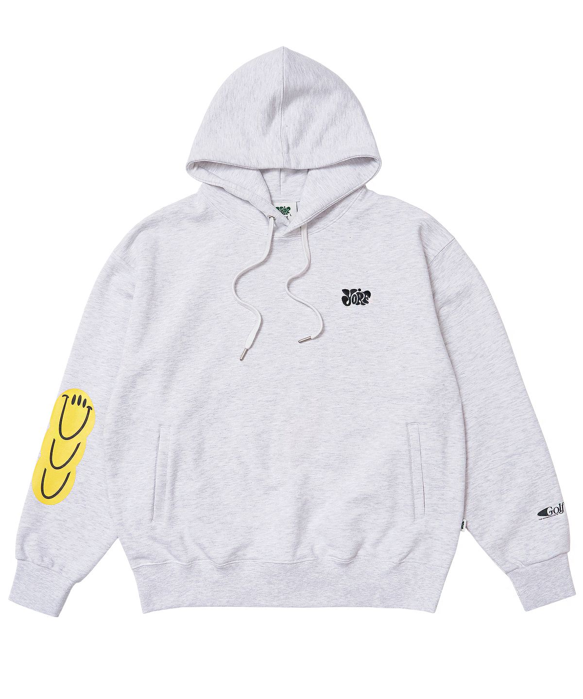 욜프(YORF) YORF HOODIE FRENCH TERRY CHILL WHITE MELANGE