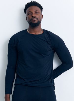 소프트웜 이너 티셔츠 AM1213 BK