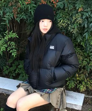 (우먼) RDS 에센셜 숏다운 점퍼_블랙