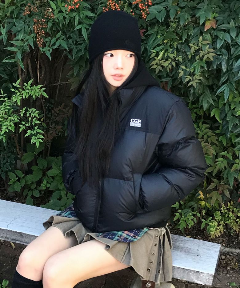(우먼) RDS 에센셜 숏다운 점퍼_블랙