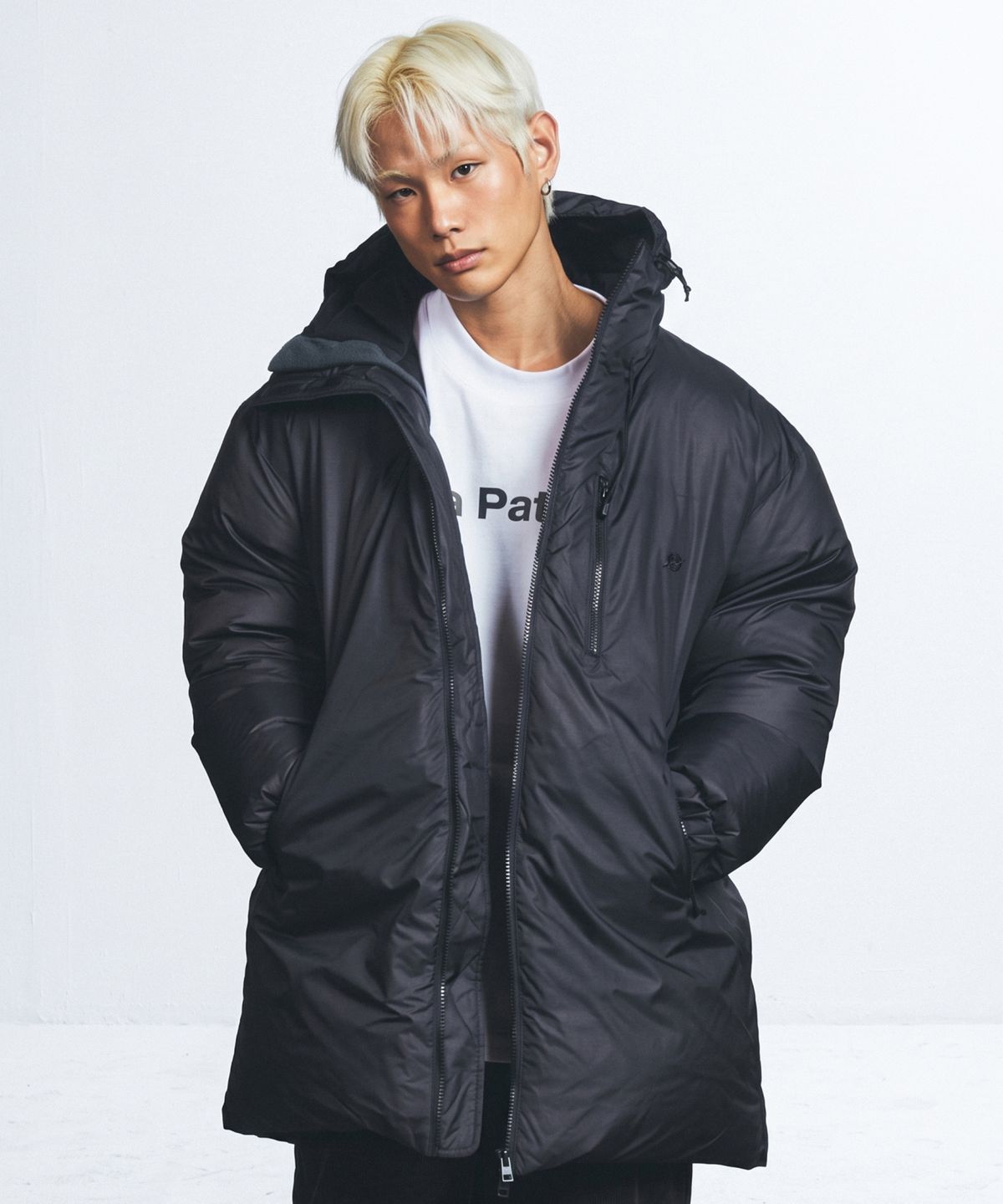 칼라파타르(KALAPATTHAR) MULTI-ZIPUP DUCK DOWN LONG PADDED JACKET - CHARCOAL