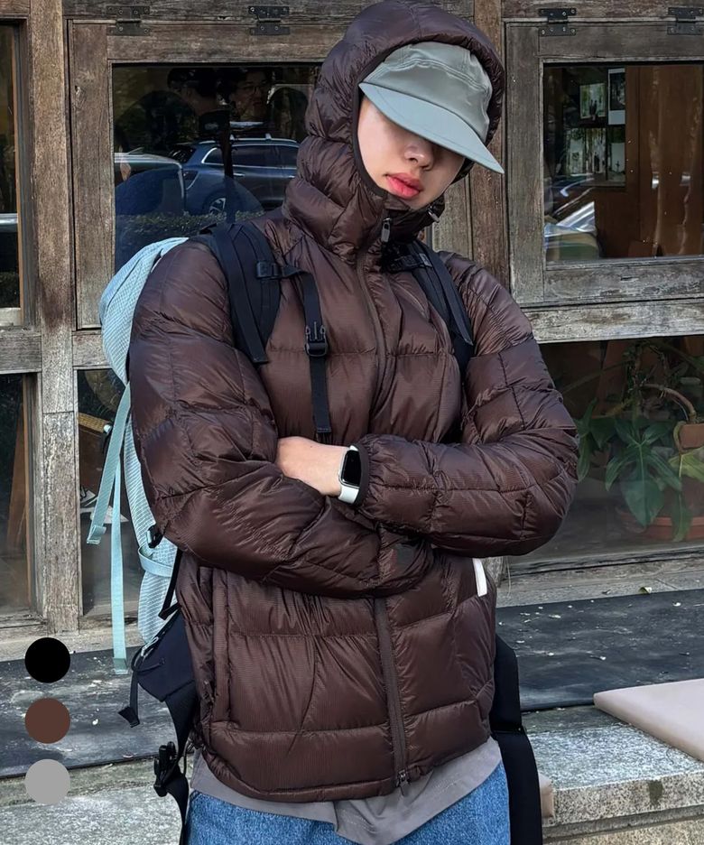 [덕다운90:10]스퀘어 퀼팅 다운 자켓 (GREY/BLACK/BROWN)