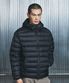 BACK LOGO DUCK DOWN LIGHTWEIGHT PADDED JACKET -BLACK
