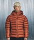 BACK LOGO DUCK DOWN LIGHTWEIGHT PADDED JACKET -ORANGE
