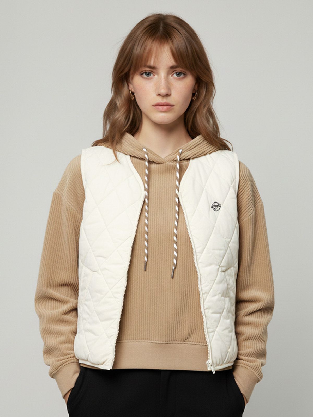 행텐(HANGTEN) 여성 폴리 리버시블 베스트_021(10540-114-801-69)