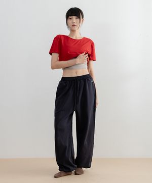 여성요가복 유니섹스 코튼 밴딩 팬츠 5PP5590