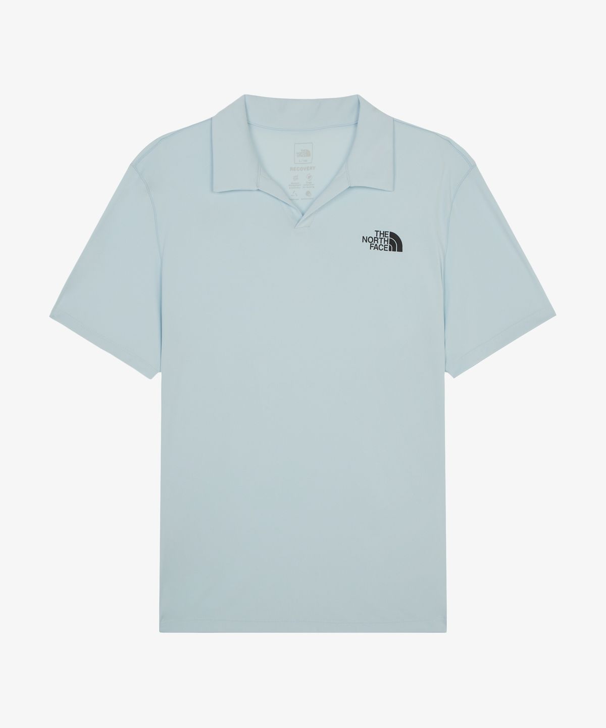 노스페이스(THE NORTH FACE) NT7PS10C 남성 리커버리 반팔 폴로 LIGHT BLUE