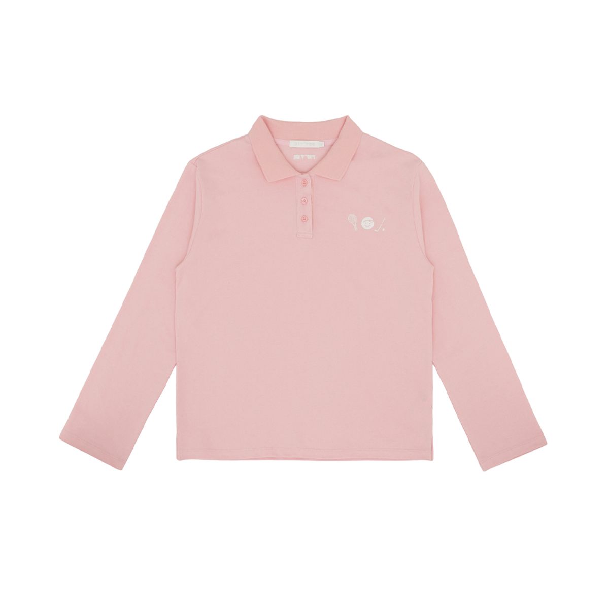 피브비(PIV’VEE) Sports Club Tee Holder Long Sleeve PK Shirt (bubble pink)
