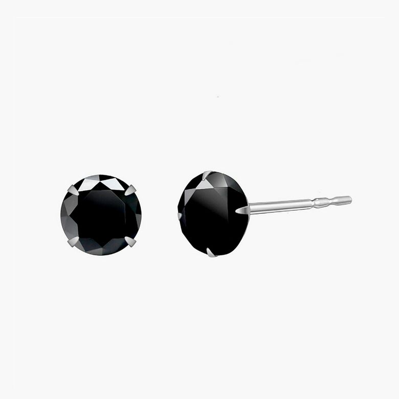 시몬느 블랙 귀걸이 실버 925 MGERS314 Silver Plated
