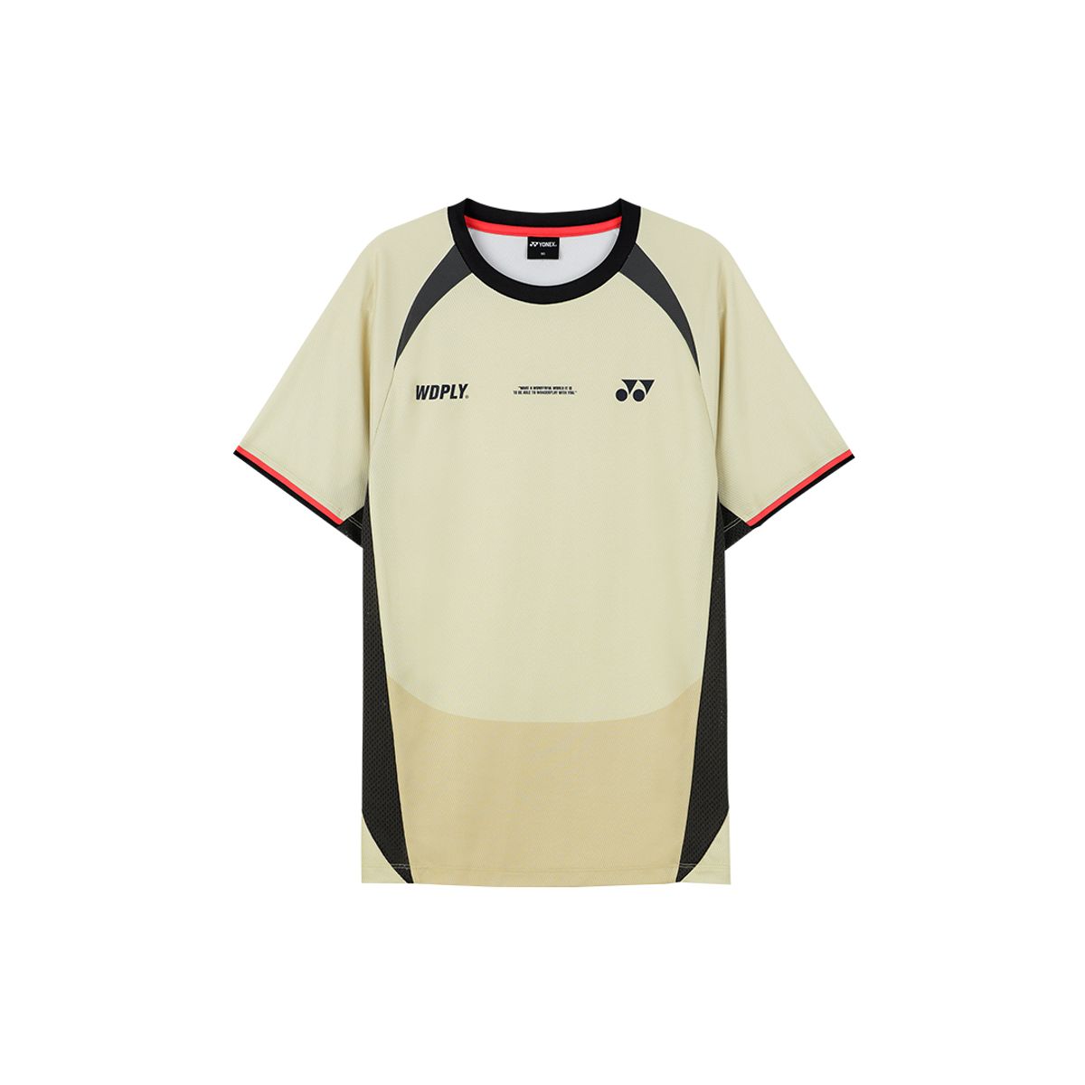 요넥스(YONEX) 254TS001U 라이트 베이지 남녀공용 블록코어 무드 원더플레이 게임웨어