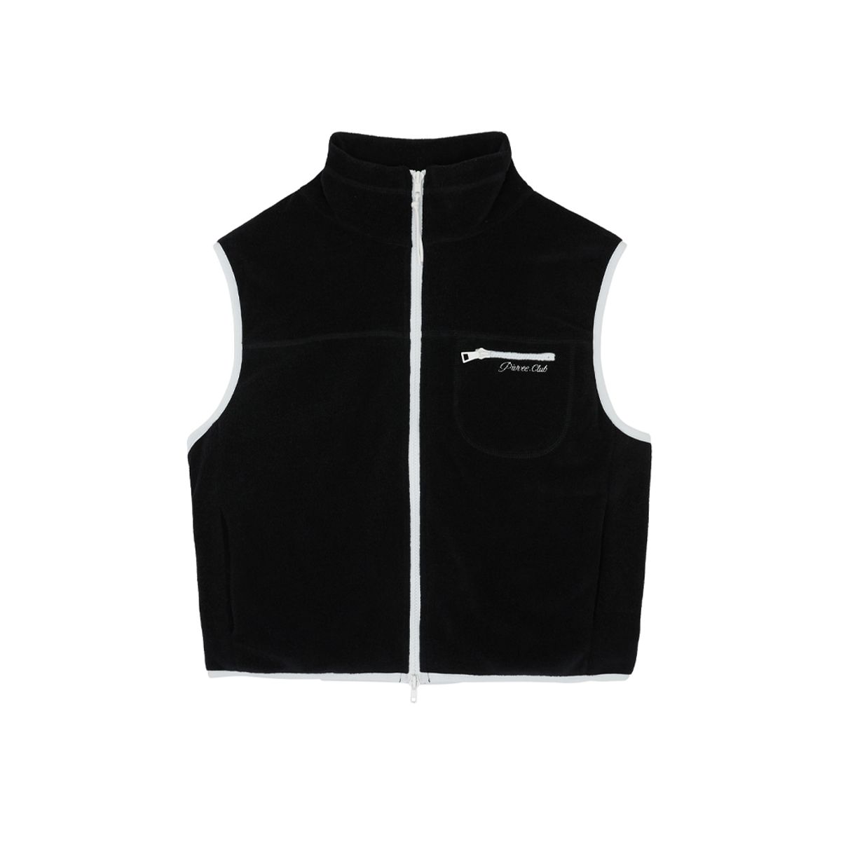 피브비(PIV’VEE) Double Fleece Vest (ebony black)