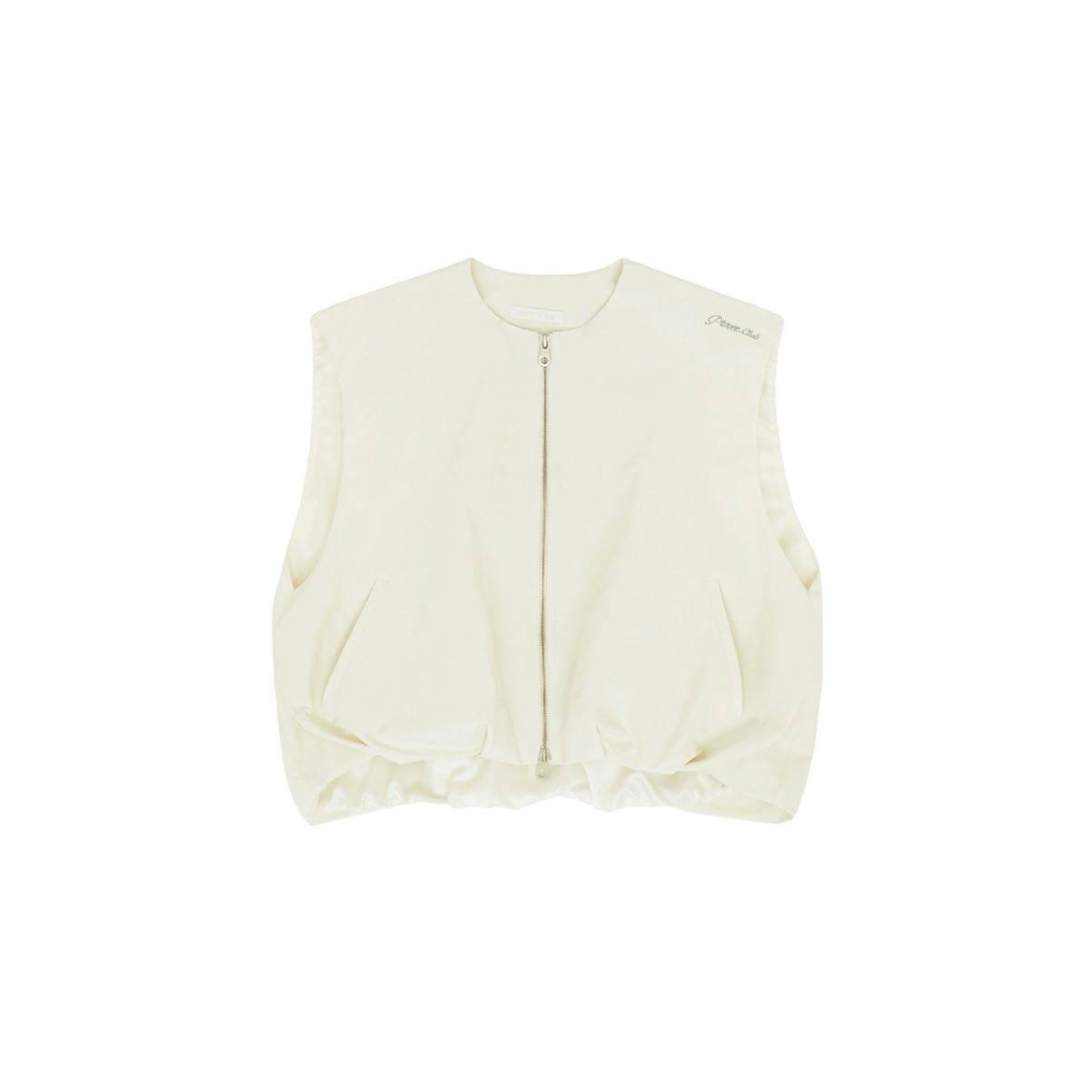 피브비(PIV’VEE) Puffed Hem Vest (sand beige)