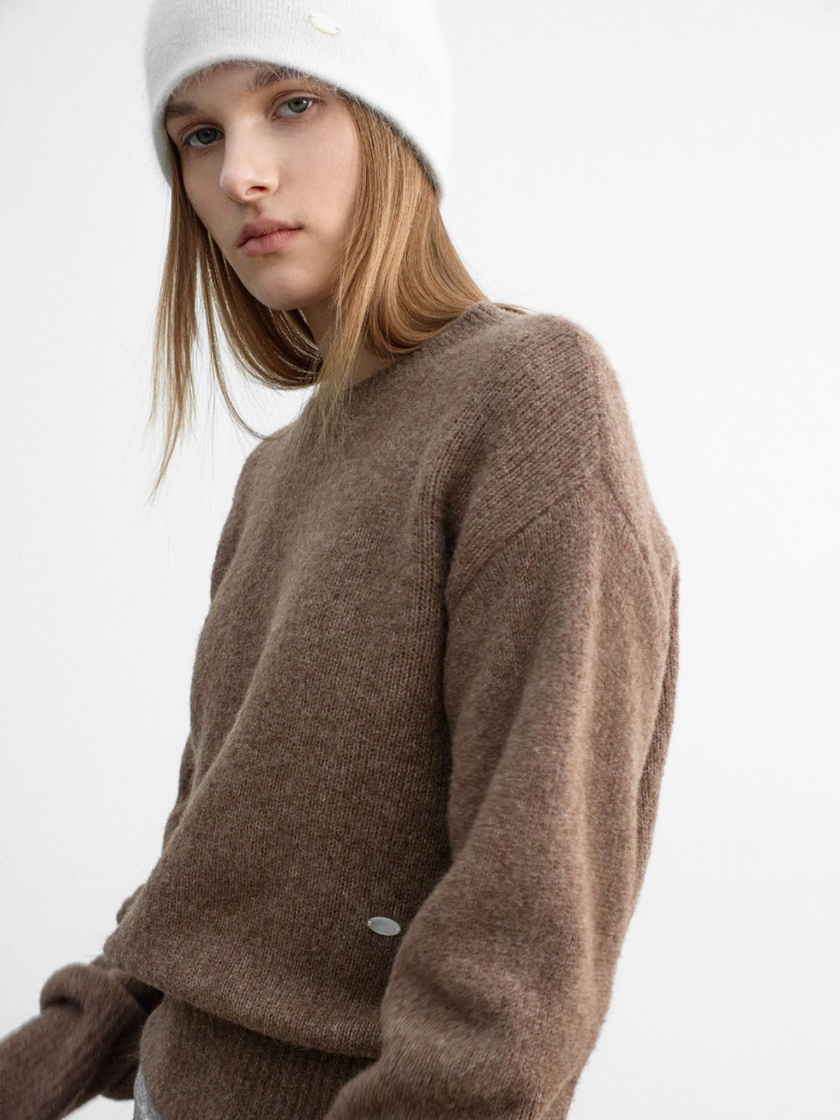 아틀리에 나인(ATELIER NAIN) (T-7156)TILL PIUMA SOFT WOOL KNIT