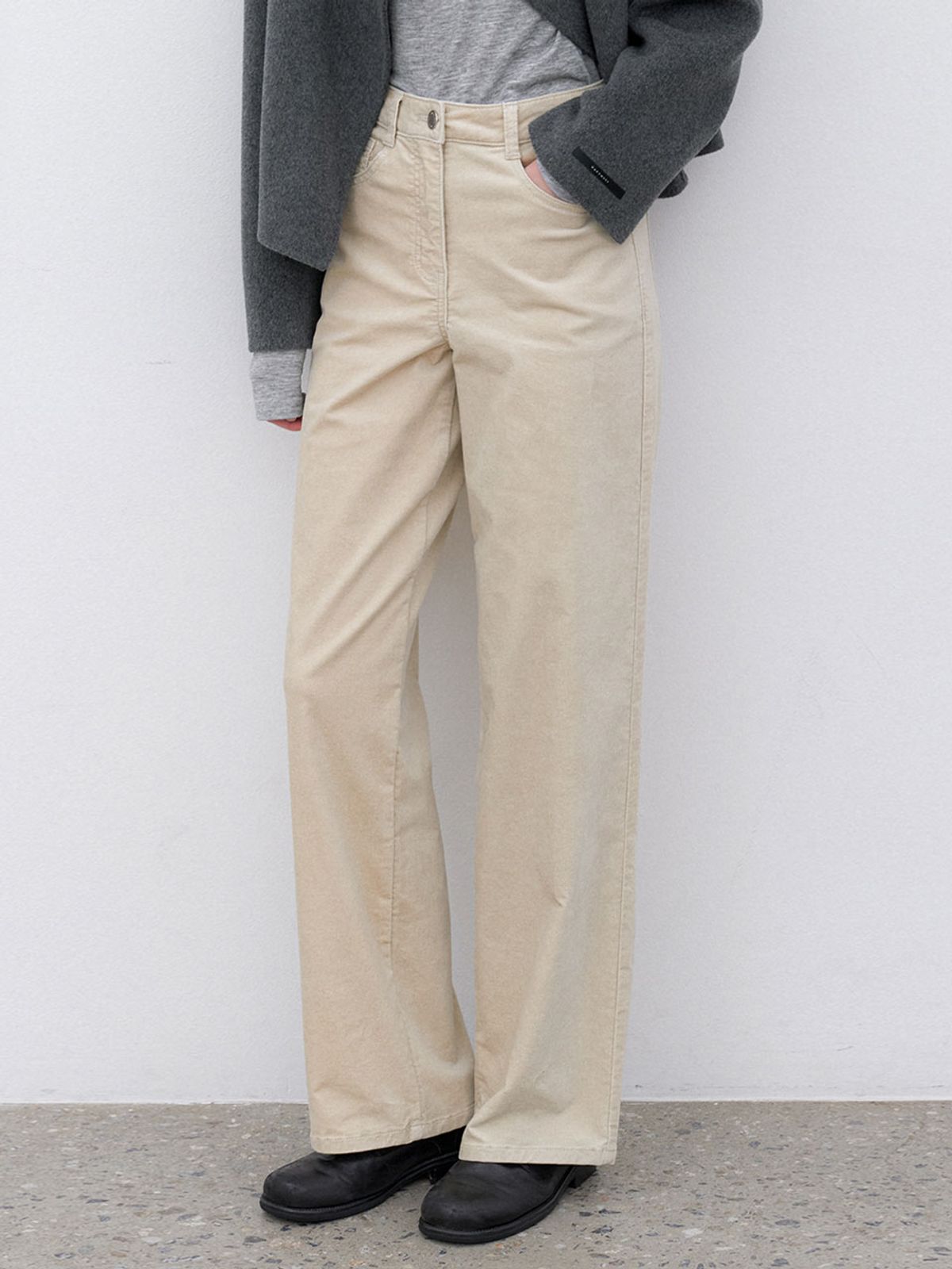 아틀리에 나인(ATELIER NAIN) (PT-5726)ESEENTIAL WARM STRAIGHT PANTS