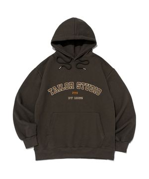 컬리지 아치 로고 후드 (카키)