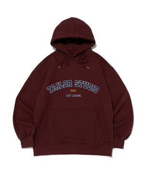 컬리지 아치 로고 후드 (와인)
