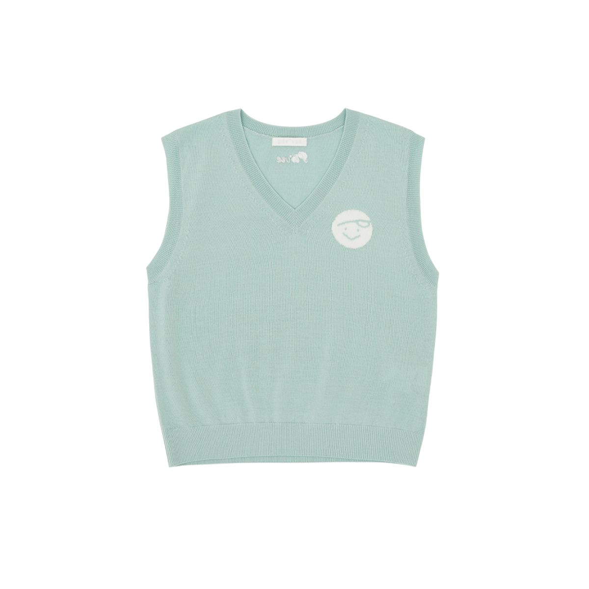 피브비(PIV’VEE) Classic V Neck Knit Vest (pistachio mint)