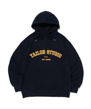 컬리지 아치 로고 후드 (네이비)