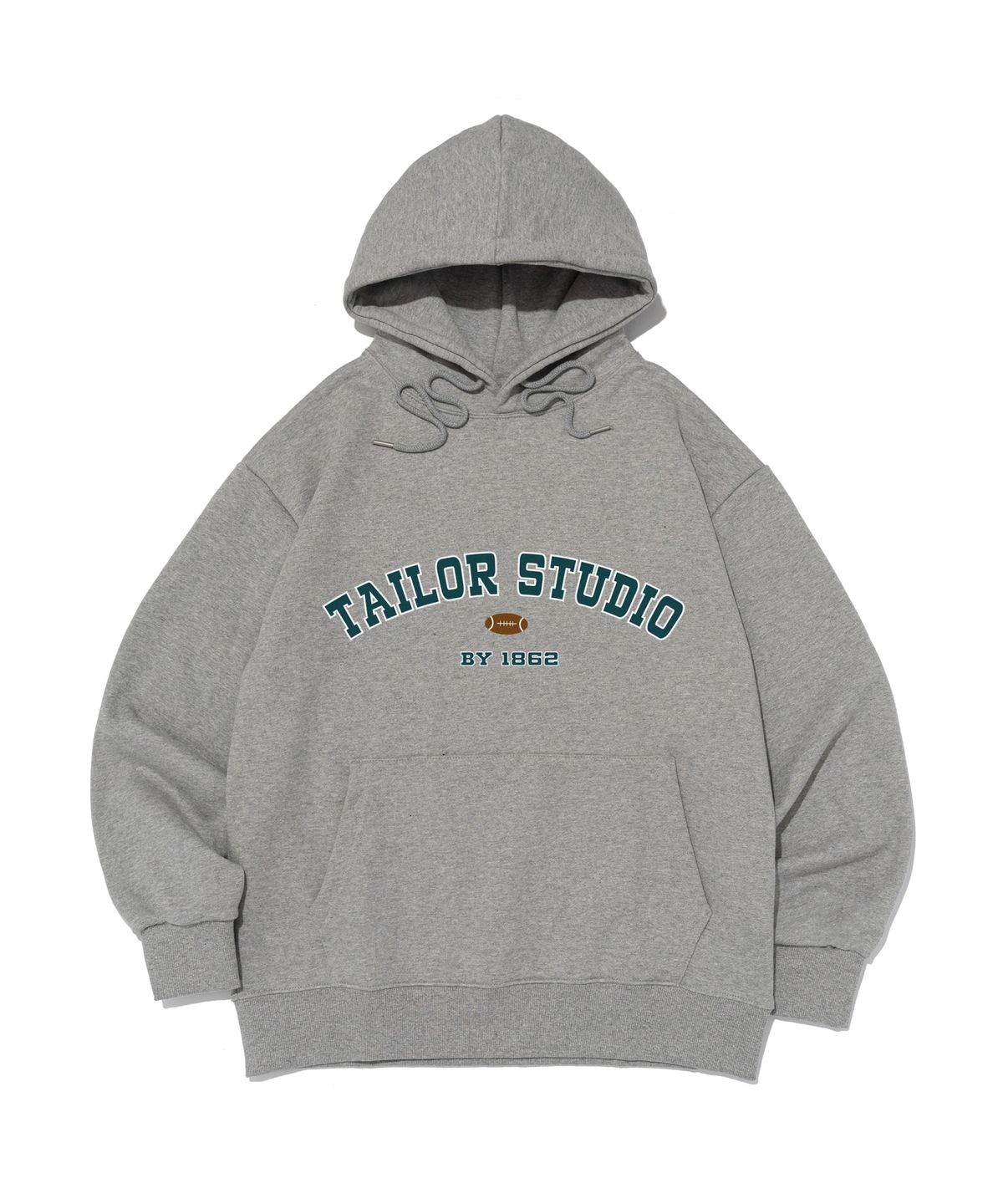테일러 스튜디오(TAILOR STUDIO) [기모/NO기모] 컬리지 아치 로고 후드 (멜란지)