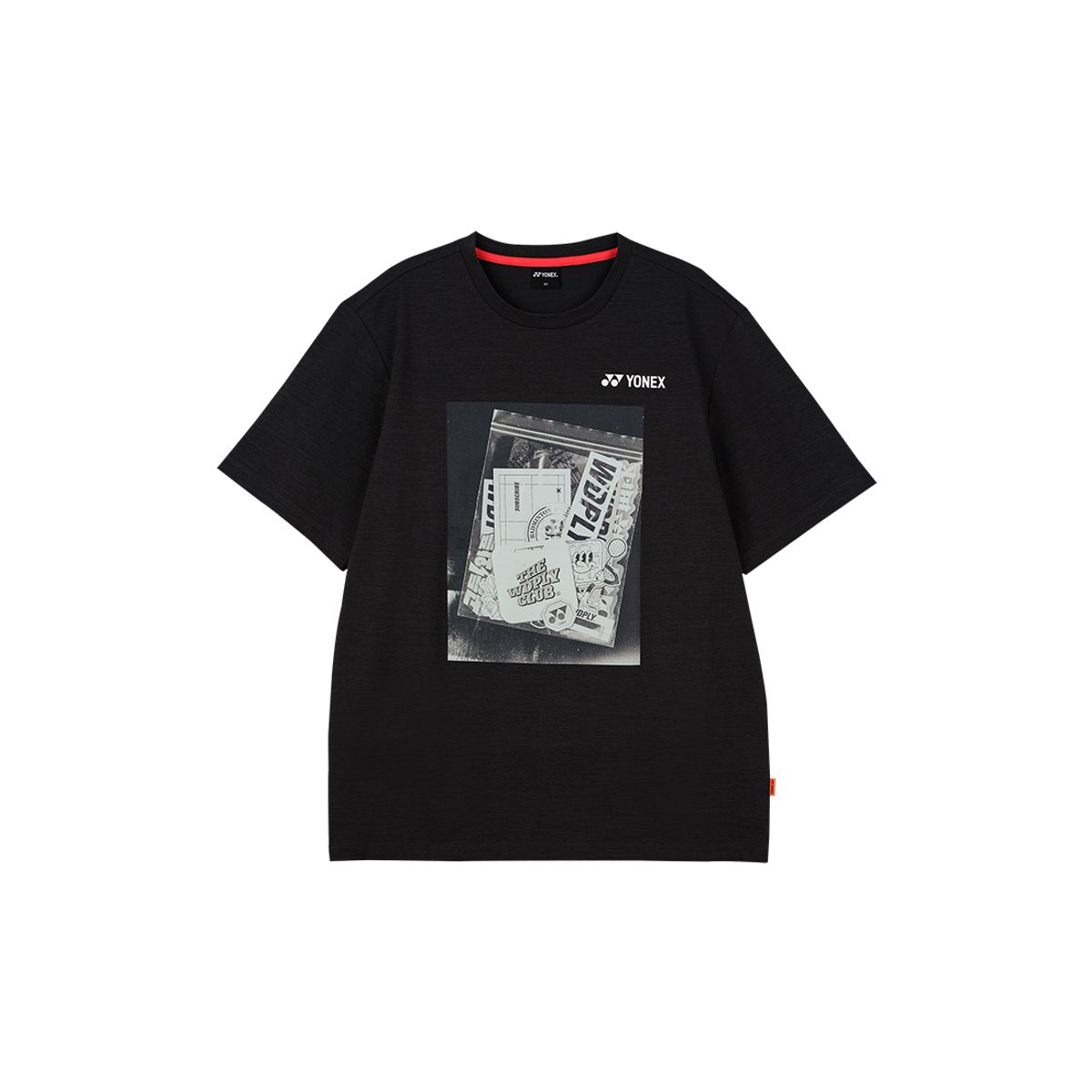 요넥스(YONEX) 254TS004U 다크 챠콜 남녀공용 원더플레이 아이덴티티 그래픽 티셔츠