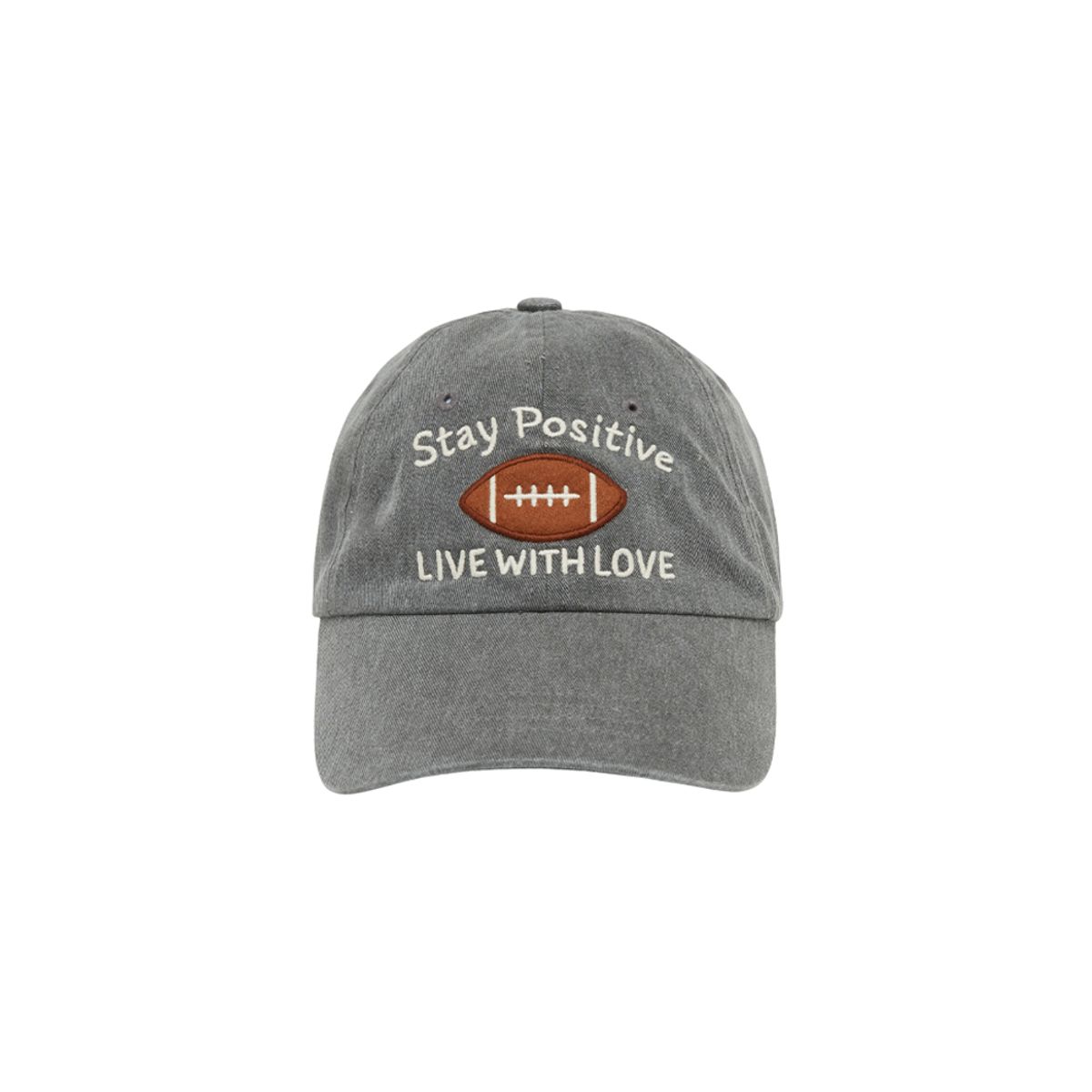 피브비(PIV’VEE) Football Patch Ball Cap (fuzzy charcoal)