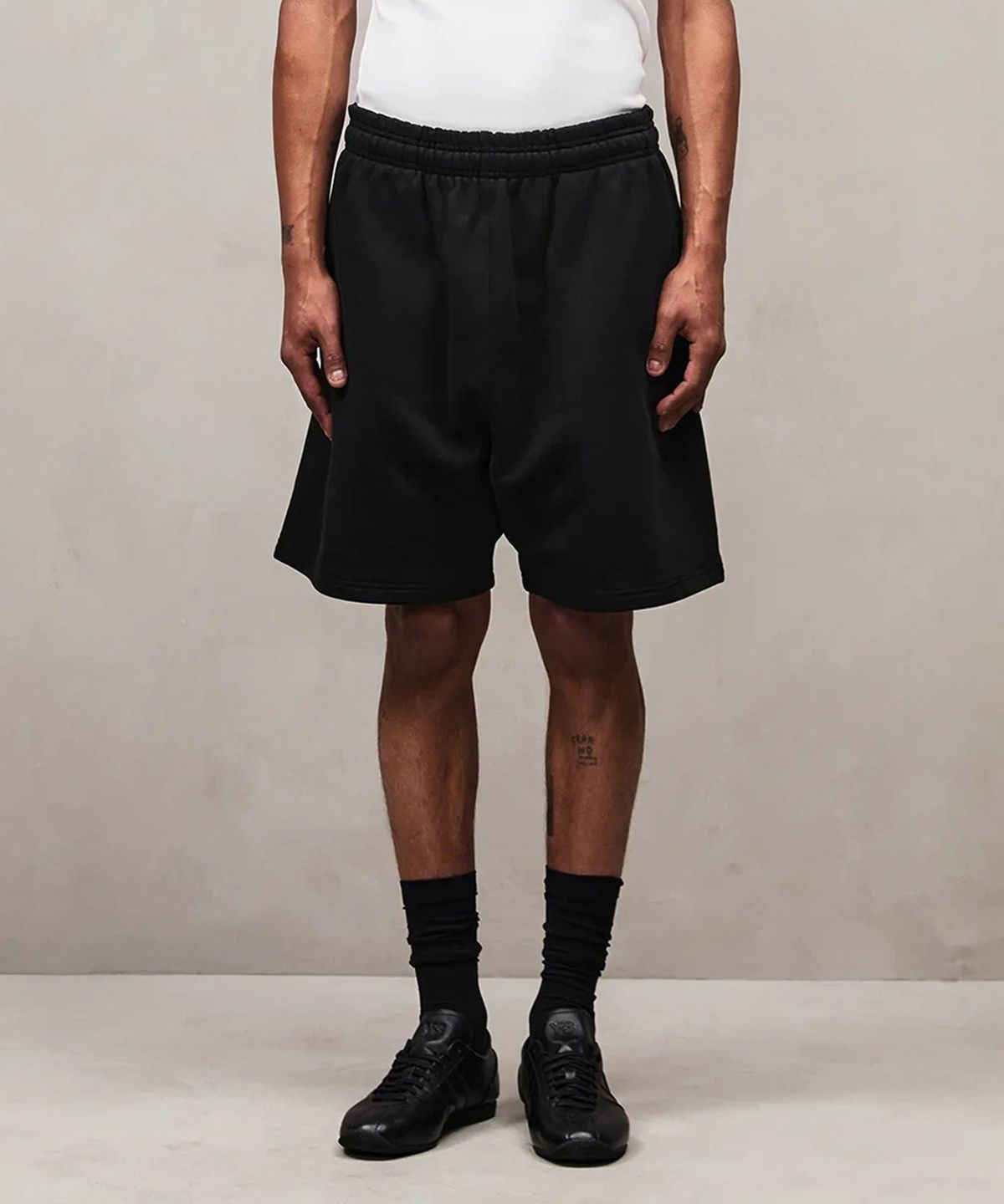 엔타이어 스튜디오(ENTIRE STUDIOS) (U) 스탠다드 스웨트 쇼츠 블랙 STANDARD SWEATSHORT BLACK