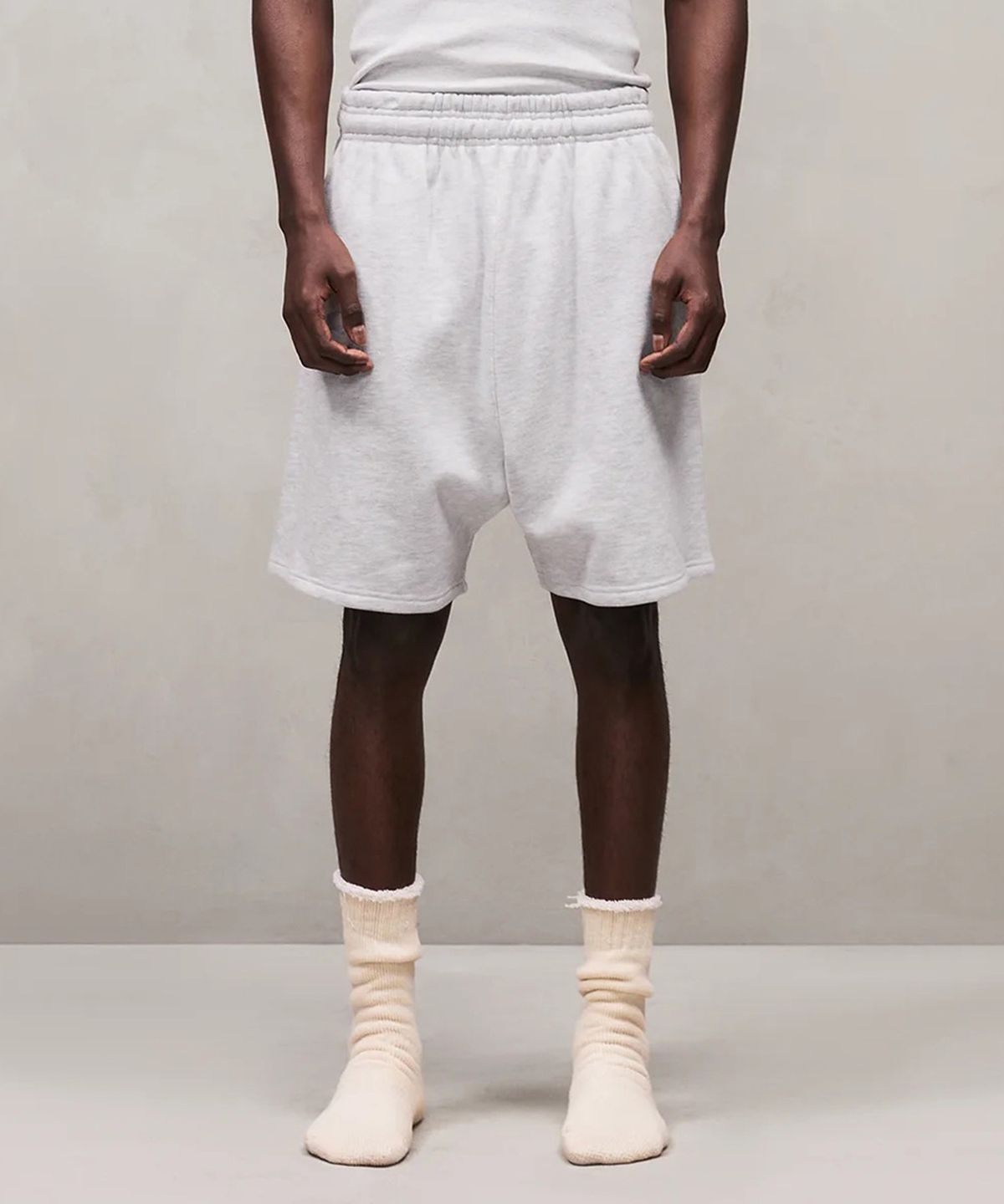 엔타이어 스튜디오(ENTIRE STUDIOS) (U) 스탠다드 스웨트 쇼츠 헤더 그레이 STANDARD SWEATSHORT HEATHER GREY