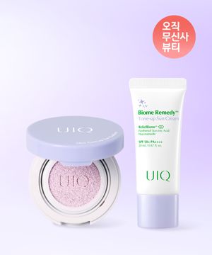 [SET] 바이옴 레미디 미니 톤업 선쿠션 보라 + 톤업 선크림 보라 20ml 기획세트