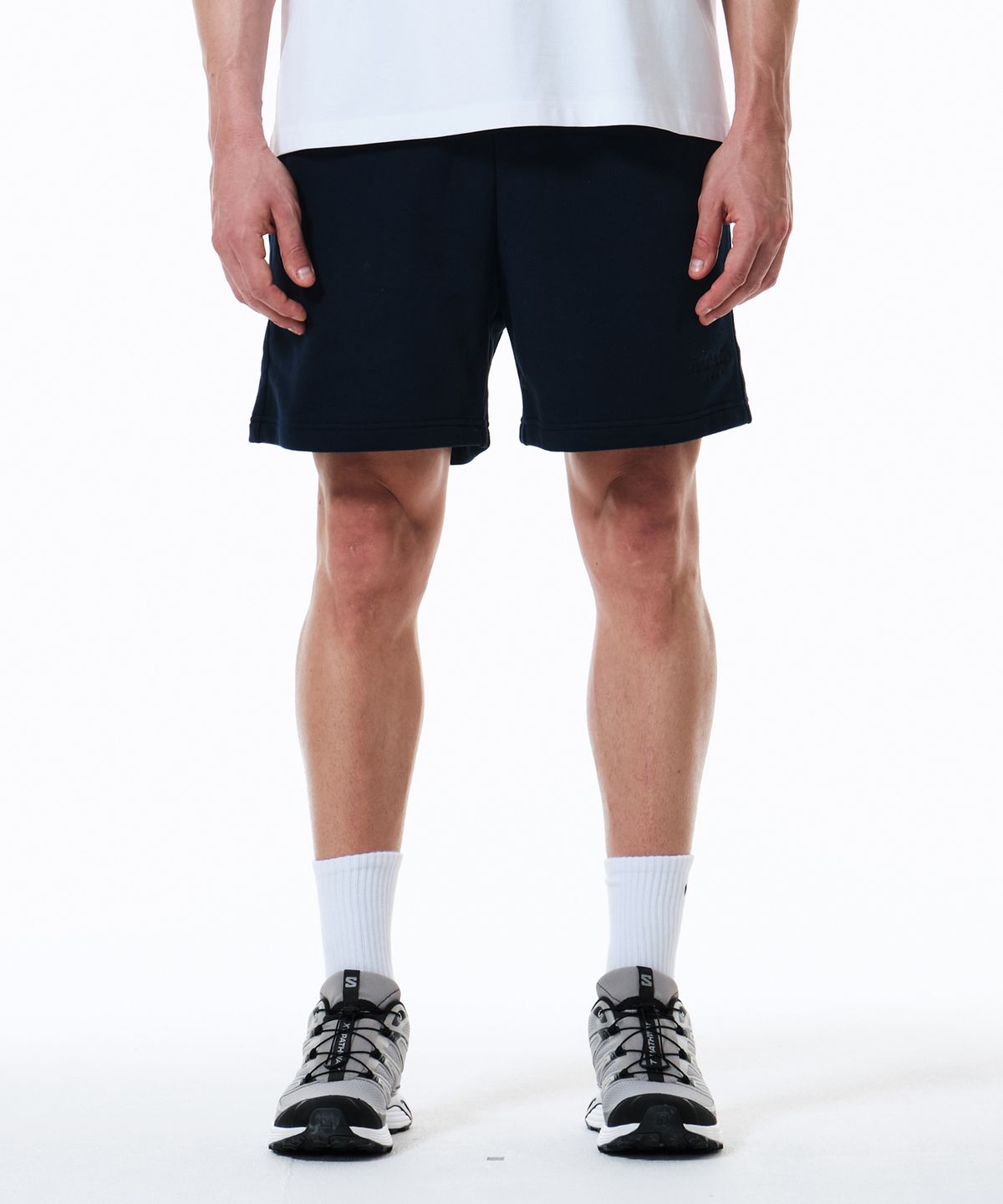 판토폴라도르(PANTOFOLADORO) 데일리 스웨트 숏츠 NAVY
