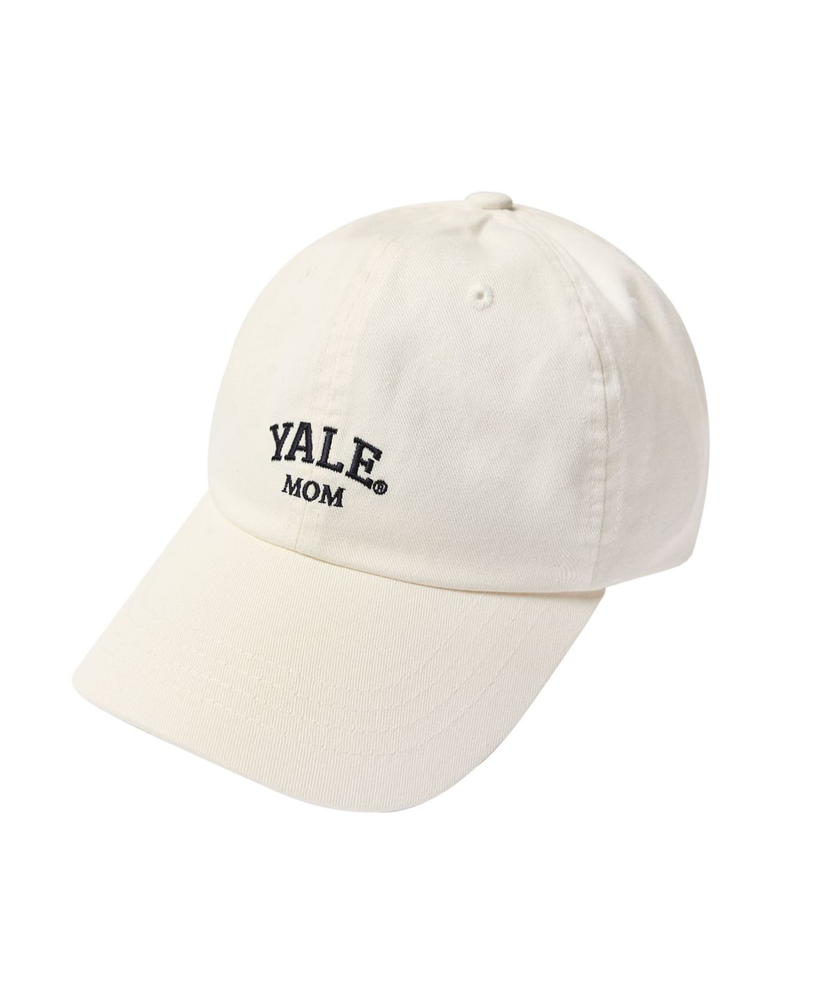 예일(YALE) 엠브로이더리 맘 캡_아이보리