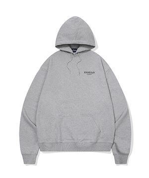 시그널 로고 후드_그레이