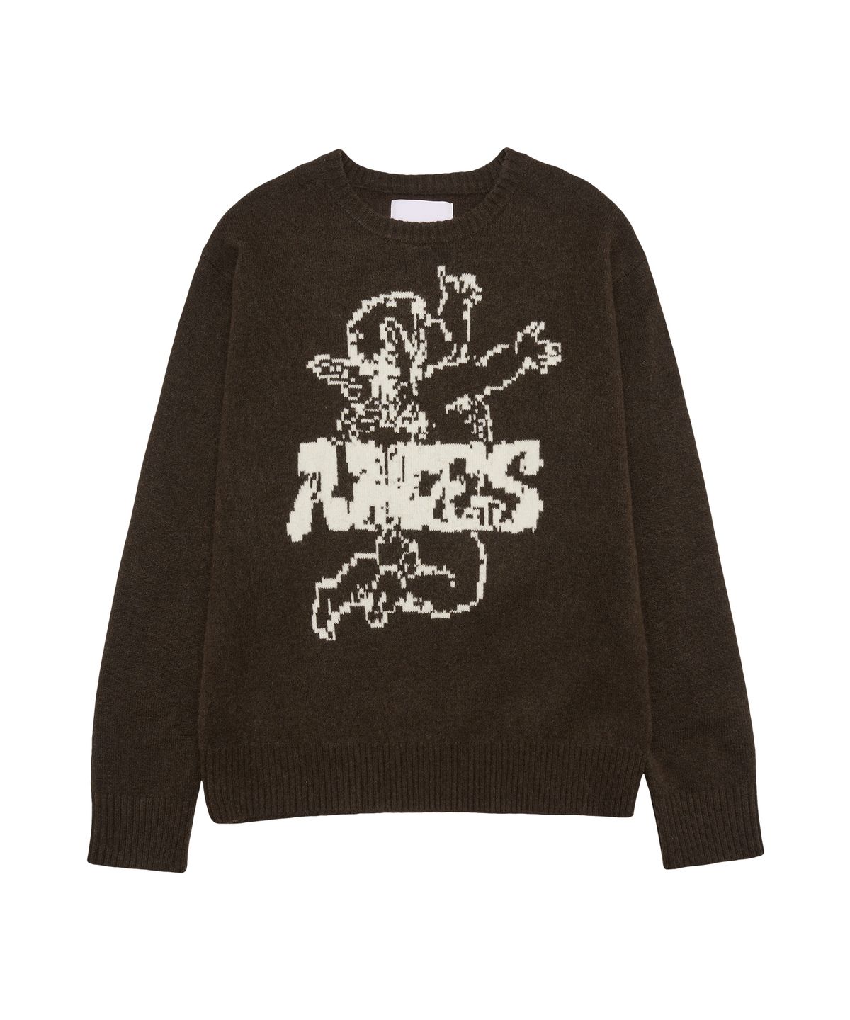 아메스 월드와이드(AMES-WORLDWIDE) ANGEL GRAPHIC KNIT BROWN