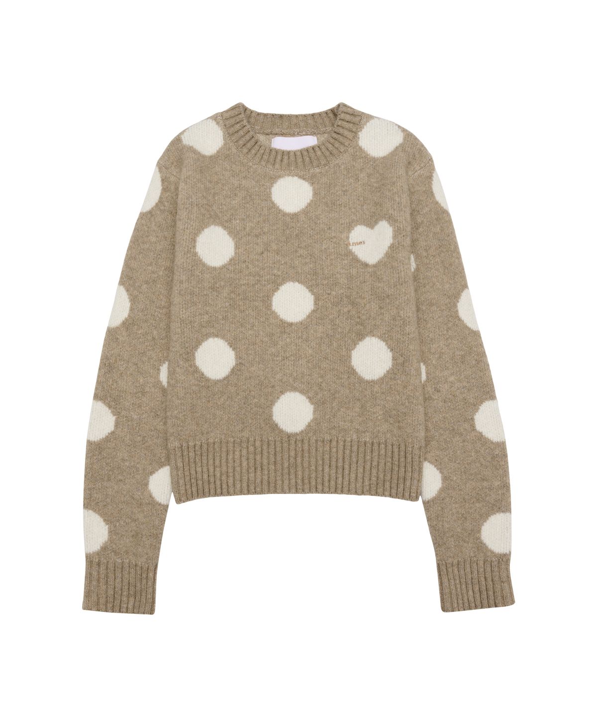 아메스 월드와이드(AMES-WORLDWIDE) DOT PULLOVER KNIT BEIGE