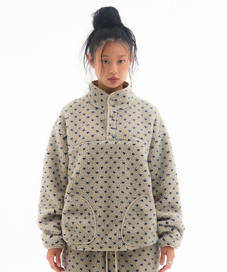FLEECE ANORAK BEIGE