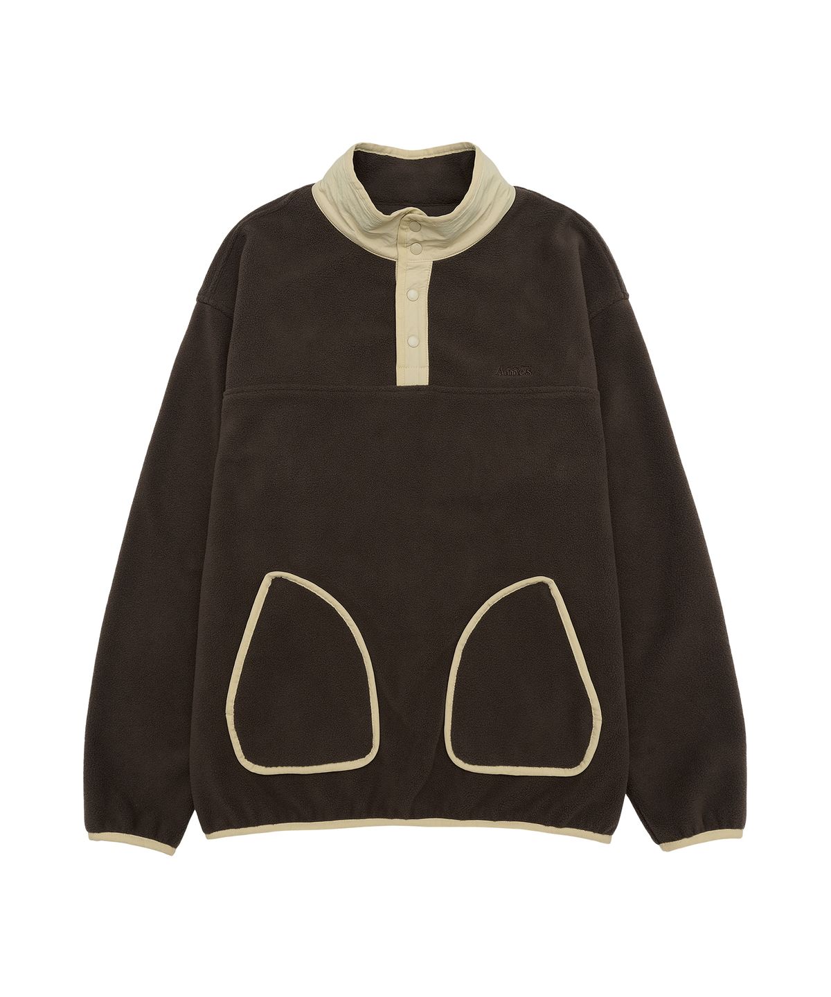 아메스 월드와이드(AMES-WORLDWIDE) FLEECE ANORAK BROWN
