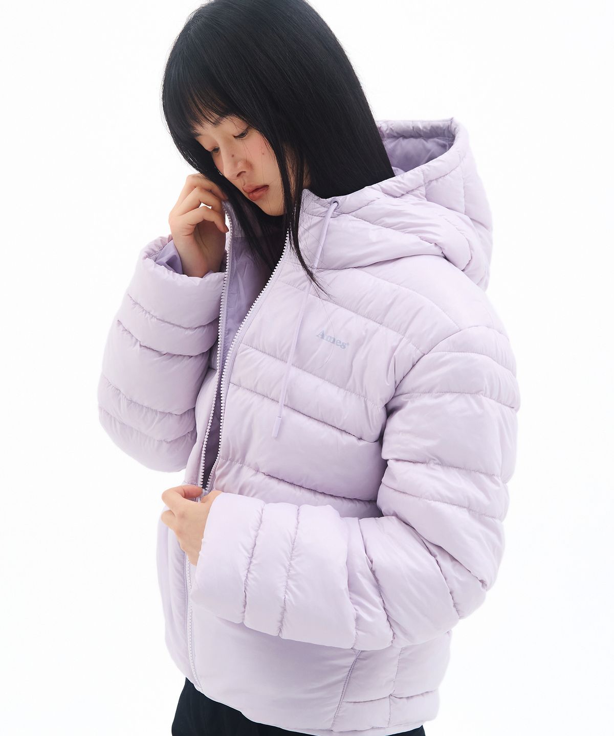 아메스 월드와이드(AMES-WORLDWIDE) LIGHT WEIGHT HOODED PADDING LAVENDER
