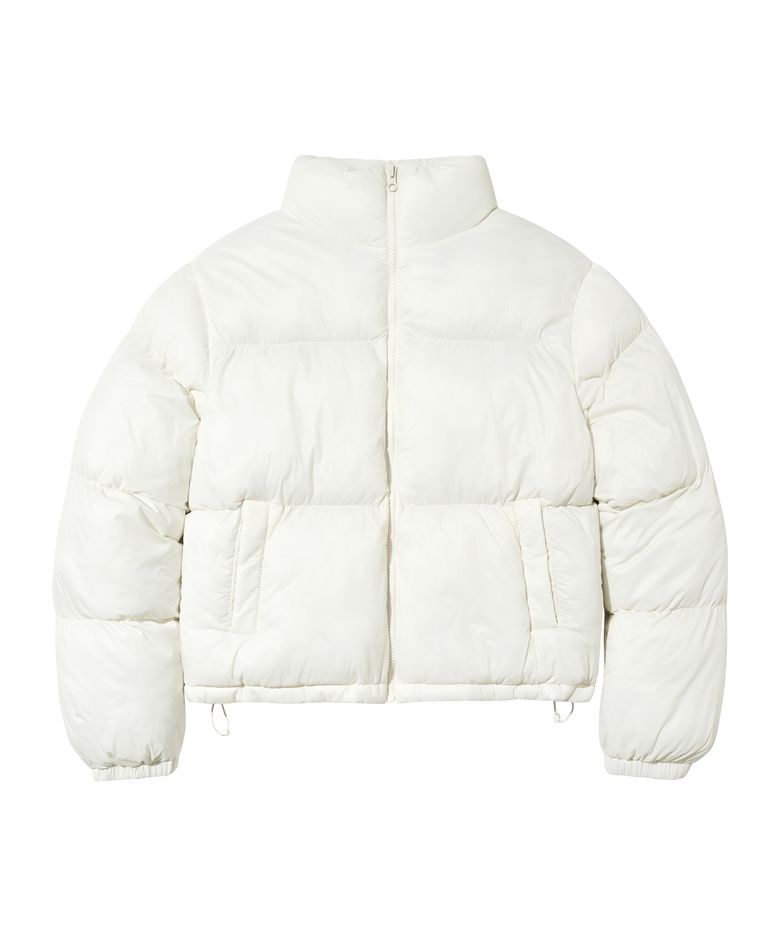 AMES CROP PUFFER PADDING WHITE